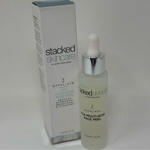 Stacked Skincare TCA Multi Acid Face Peel Anti Aging Brighten Hydrates New $122